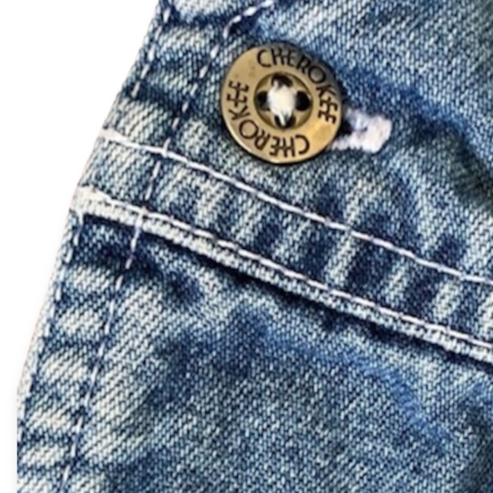Cherokee Baby Girls 18 Months Denim Jumper - Picture 3 of 5